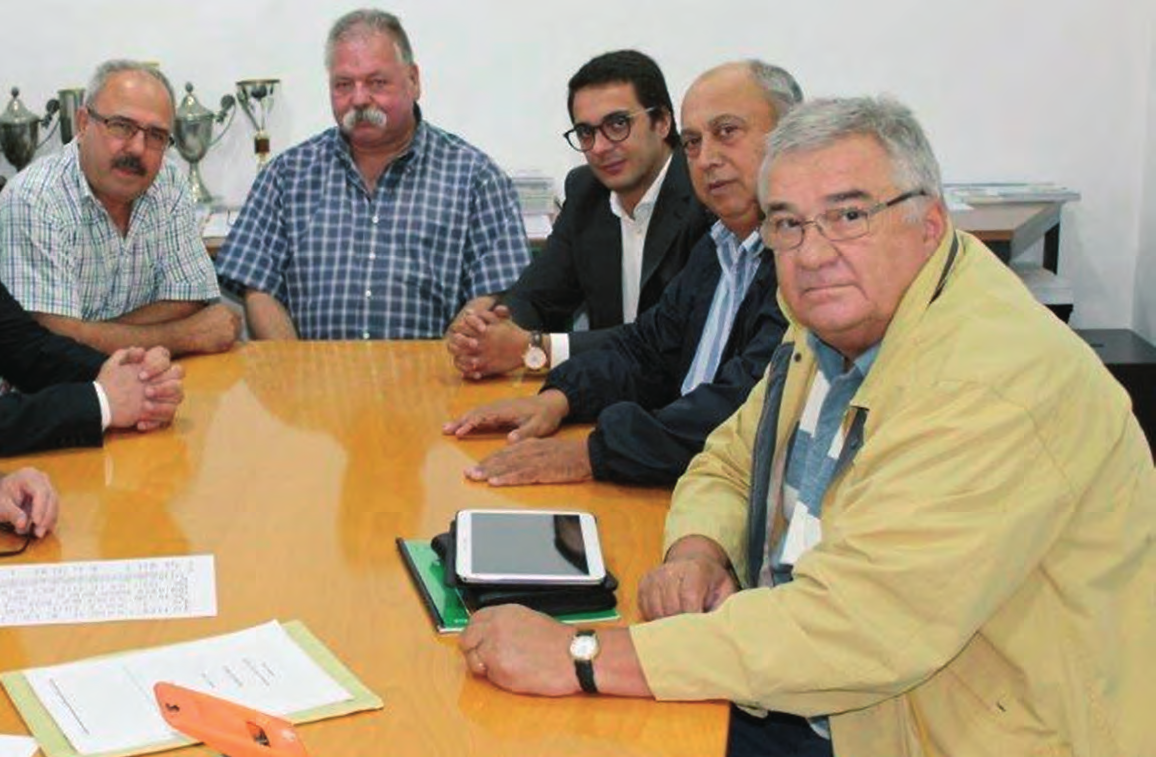 Da esquerda para a direita: Rodrigo Mesquita, Abílio Sousa, Francisco Fernandes e José Luís (coordenador da Comissão Sindical da Delegação de Penafiel), João Carvalho Silva e José António Gonçalves