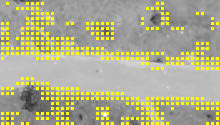 112 Imagem esquerda Imagem direita Figura 38 Pontos correlacionados em uma região da área de interesse.