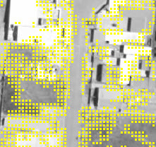 114 Imagem esquerda Imagem direita Figura 41 Pontos correlacionados em uma região da área de interesse.
