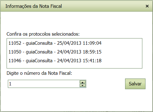 15 a) Selecione os lotes desejados através da caixa Marcar, como o mostrado na Figura 12 abaixo. Figura 12 Lotes marcados para vinculação a uma nota fiscal b) Clique no botão.