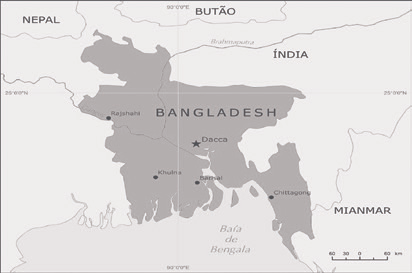 Bangladesh Bangladesh: Capital: Dahka População 1 : 152,41 milhões de habitantes PIB (2012) 2 : US$ 122,72 bilhões PIB per capita (2012) 2 : US$ 818 PIB por setor 3 : Agricultura: 17,5% Indústria: