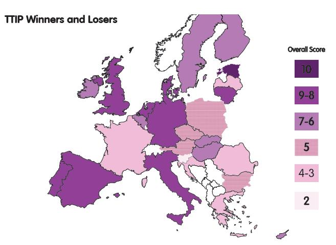 2. Impacto económico do TTIP em Portugal A análise do European Council on Foreign Relations (fevereiro de 2015) coloca Portugal na segunda