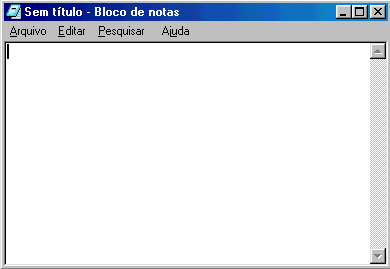 Dê um nome sugestivo a esta pasta e coloque nesta pasta todas imagens gif e jpg que gostaria que sua página tivesse. Criando sua primeira página HTML 1º Abra o Bloco de notas.