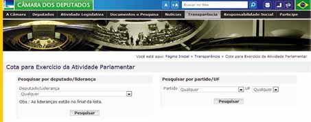 22 Lei de Acesso à Informação As consultas podem ser realizadas pelo nome do parlamentar, pela liderança, por meio da legenda partidária ou da unidade federativa. 5.2.3 Informações concernentes a procedimentos licitatórios, inclusive os respectivos editais e resultados, bem como a todos os contratos celebrados (Art.