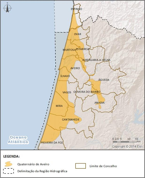 Região Hidrográfica: PTRH4A - Vouga, Mondego e Lis Ciclo de Planeamento 2016-2021 Ficha de Caracterização de Massa de Água Subterrânea Código: PTO1_C2 Meio hidrogeológico: Poroso - moderadamente