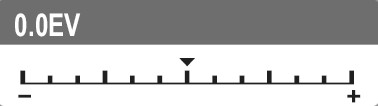 Correcção da exposição de luz (EV) Através da correcção do valor da exposição de luz (EV = Exposure Value) pode adaptar imagens que, sem configuração, ficariam demasiado claras ou escuras.