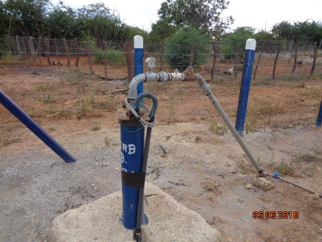 reservatório que existia no local foi danificado, sendo necessária a instalação de um novo reservatório com a capacidade de 15 m³.