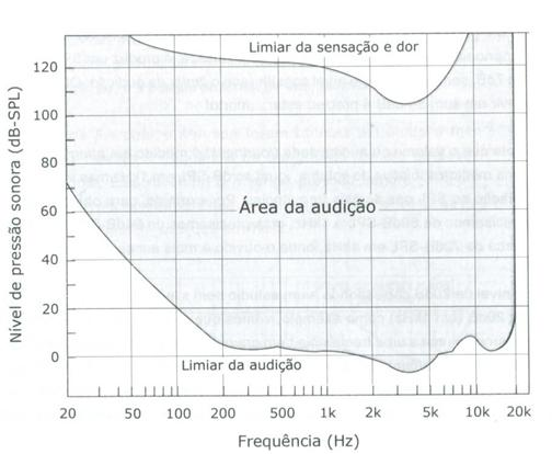 2.9 A AUDIÇÃO O ouvido humano possui uma capacidade mais ou menos perfeita de diferenciar sons de diferentes frequências e intensidades, entretanto o campo da audibilidade é bastante limitado tanto