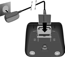 4 Ligar o carregador (se incluído na embalagem) 2 1 Ligar a ficha plana do transformador 1. Ligar o transformador à tomada eléctrica 2.