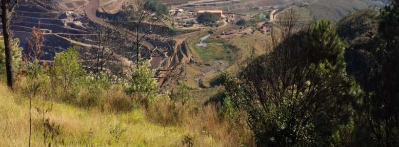 Mina do Tamanduá hoje cava, pilha