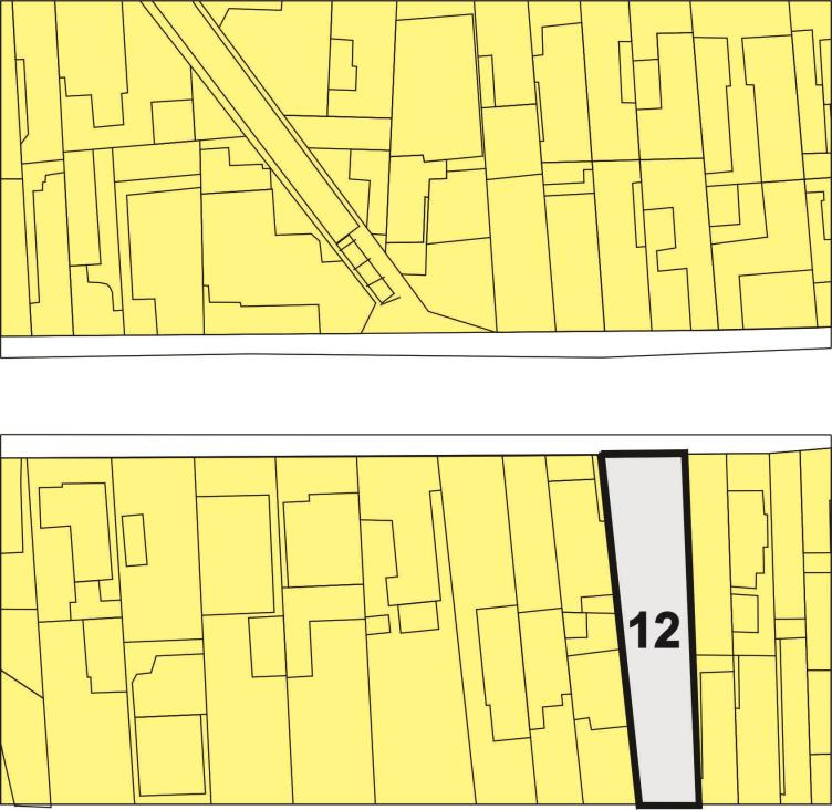 4.12. Igreja 12 4.12.1. Zoneamento e entorno A última igreja da área de amostragem também é localizada numa zona de uso e ocupação do solo ZM-2 36, com sua vizinhança formada, na sua grande maioria, por residências.