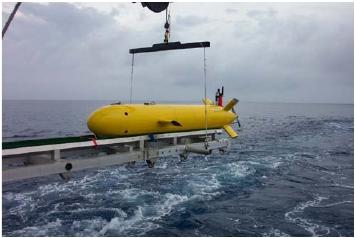 Autonomous Underwater Vehicle um veículo com autonomia para realizar operações por si só sem a interacção humana.