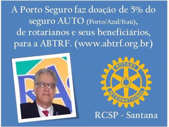 MUDANÇA DE ENDEREÇO O RCSP Tatuapé informa o seu novo endereço de e-mail: secretaria@rotarytatuape.com.