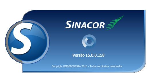 1 Interface Visual O SINACOR apresenta um logotipo, baseado na nova identidade visual da empresa BM&FBOVESPA.