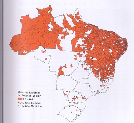 Brasil e seus Brasis : Mapa da Extrema Exclusão Social (*) Definição inclui pobreza, violência, escolaridade,