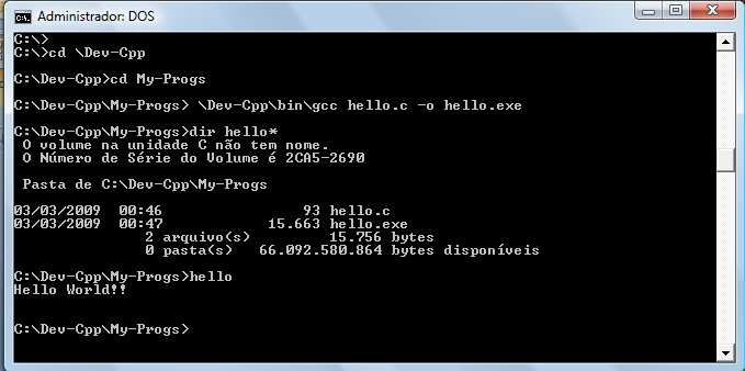 Linguagem "C" - Compilador G U GCC GNU GCC / Command Line DOS Edição Inicializar as variáveis de ambiente: PATH Usual: C:\Dev-Cpp\Bin Compilação e Execução 23 Linguagem "C" - Compilador G U GCC