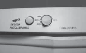 Painel de Controle Botão de acionamento do degelo autolimpante Botão de regulagem da temperatura (termostato) Painel de Controle 23.