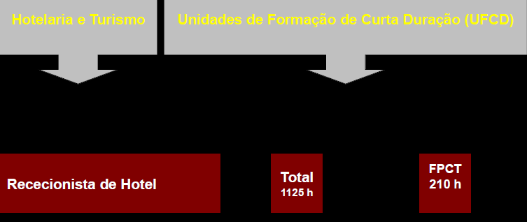 Curss de Restauraçã e Htelaria Rececinista de Htel 5.8.. Ensin Recrrente Os plans de estud estã cntemplads na Prtaria n.º 22/2012, de 10 de agst.