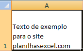 Sabe quando você escreve um texto e ele ultrapassa o espaço de uma célula? Quando há várias células assim, a planilha fica uma bagunça e às vezes fica impossível de ler tudo o que está escrito.