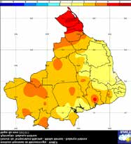 1.1. Monitoramento agrometeorológico No monitoramento agrometeorológico, dentre os parâmetros observados, destacam-se: a precipitação acumulada, o desvio da precipitação com relação à média histórica