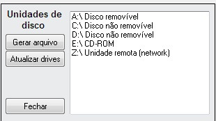 ENVIAR VIA PEN DRIVE Clique sobre o botão ENVIAR.