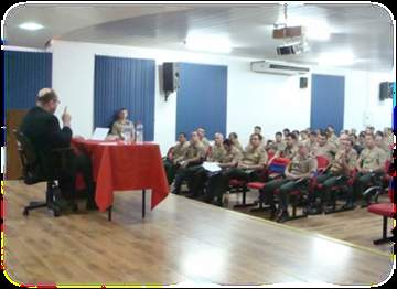 PALESTRA SOBRE JUSTIÇA MILITAR No dia 24 de novembro, foi ministrada