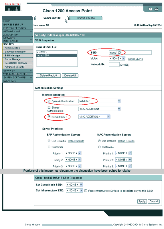 Você pode igualmente emitir estes comandos do CLI: AP#configure terminal Enter configuration commands, one per line. End with CNTL/Z.