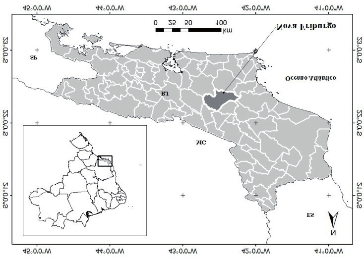 Figura 1. Localização da área de estudo: município de Nova Friburgo Org. das autoras.