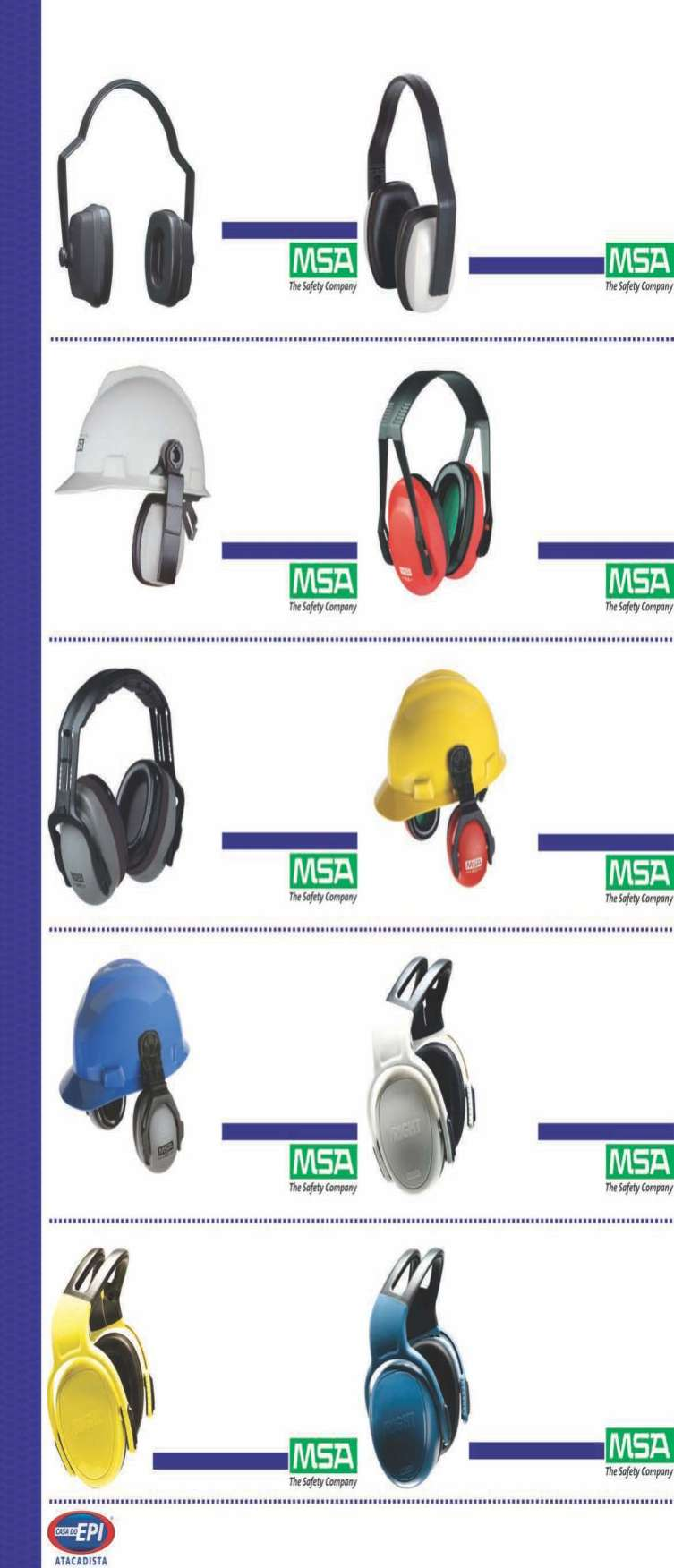 Não acompanha capacete Não acompanha capacete Não acompanha capacete Comfo500-17 db (Nsf) É formado por duas conchas acústicas, ligadas por um arco rotativo.