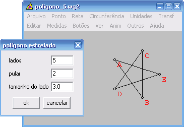 Oficina Wingeom 18 ESTRELADO Neste item devemos informar ao