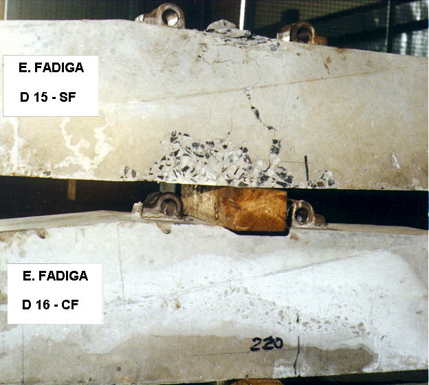 146 Paulo Sérgio dos Santos Bastos & Libânio Miranda Pinheiro Fig. 23 - Configuração final numa das faces verticais dos dormentes D15 e D16 após o término do ensaio de fadiga.