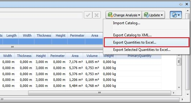 94 f) Finalmente, os quantitativos foram exportados para o Excel (Figuras 53 e 54).