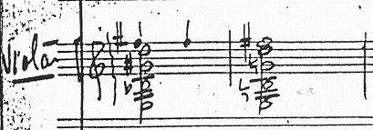 1994:98). Ver Figura 5. Fig. 5. Manuscrito de Radamés Gnattali, Concertino n. 2, c. 27-28. A sequência destacada aqui aparecerá diversas vezes durante o movimento, como um refrão de uma forma rondó.