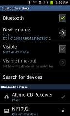 Actualizando o firmware do Bluetooth (BT) 6. Seleccionar "FW UPDATE" desde o menu de BT 7.