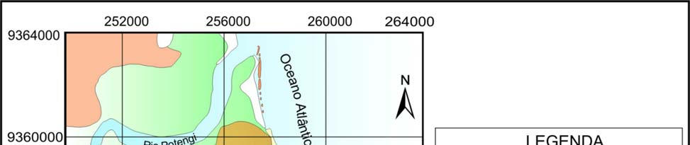. Araújo,V.D dos alinhamentos é maior que os observados na geração de dunas mais antiga descrita anteriormente. Figura 1.