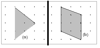 4 Figura 3 Malha geométrica Para se determinar a área total, conte quantas unidades que tem na horizontal e na vertical, nesta situação temos 5 pontos, logo temos 4 unidades entre eles e fazer o
