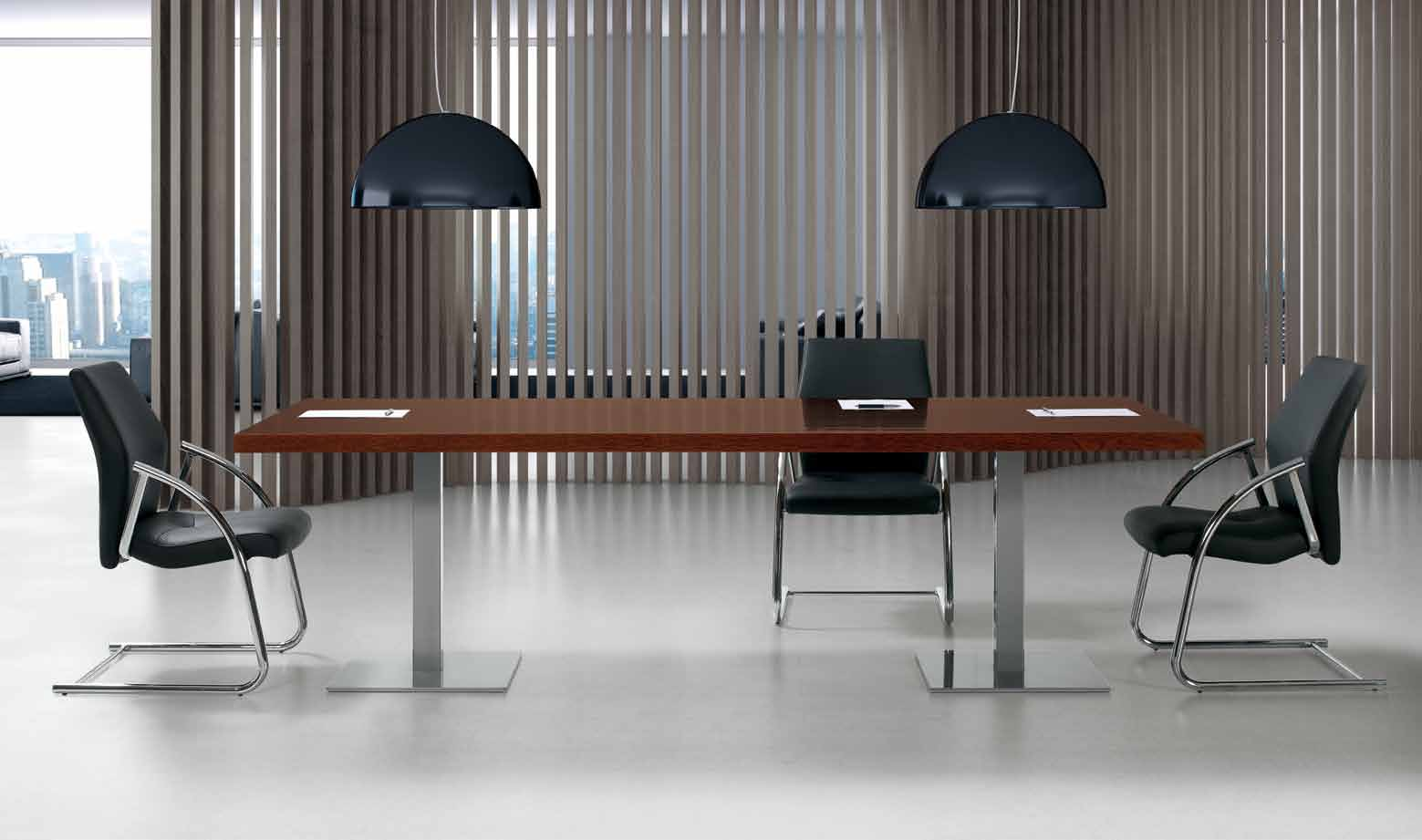 Mesa de reunião. Solução moderna para salas de reuniões, que promove o trabalho em grupo.