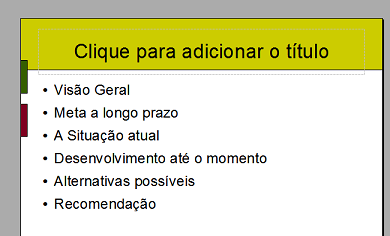 Caso queira aplicar um modelo em apenas alguns slides, selecione-os primeiro e em seguida escolha um efeito clicando sobre o mesmo.