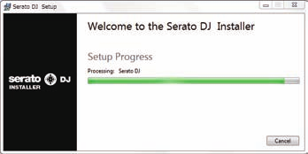8 Inicie a sessão com a conta de utilizador do Serato.com.! Se já tiver registado uma conta de utilizador no "Serato.com", avance para o passo 10.