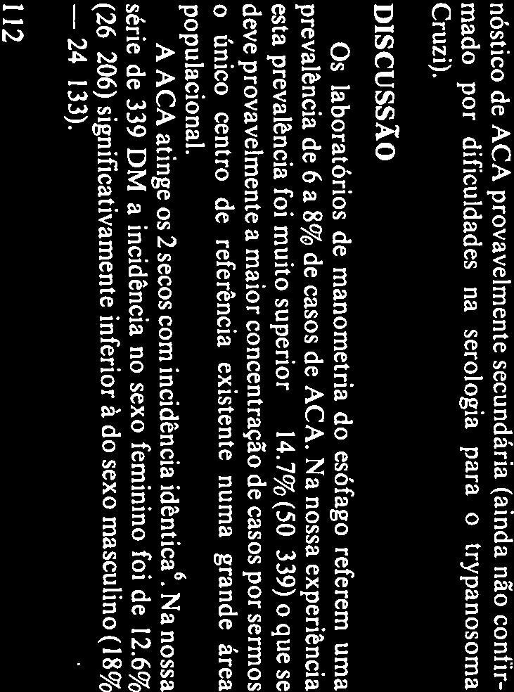 Destes 35, oito (16%) tinham sintomas há menos de 1 ano. 30% (IS 50) apresentavam sinto matologia há mais de 6 anos e destes, 9 (18%) há mais de II anos.