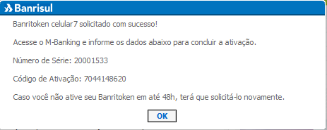 3. Ativando o Banritoken no