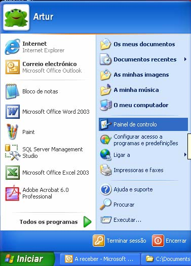 39. Para desinstalar a aplicação, seleccione o menu iniciar