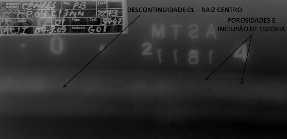 3.2.3 Inspeção Radiográfica das Juntas Soldadas As juntas soldadas foram inspecionadas por radiografia industrial utilizando raios gama com uma fonte de Irídio 192.