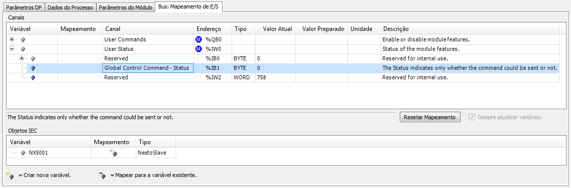 12. Apêndice C Comandos de Controle Global Figura 12-2.