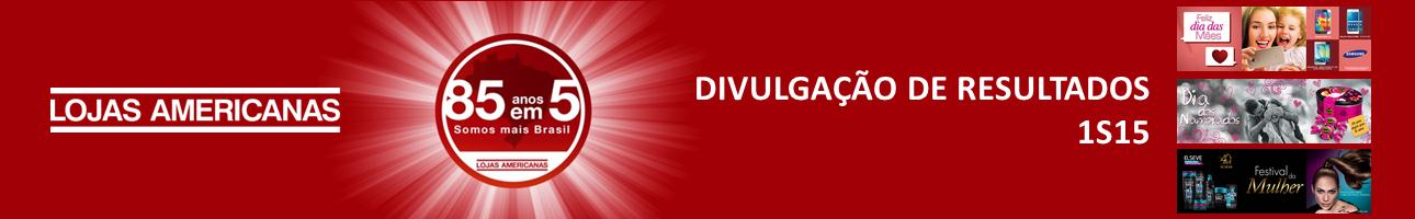 Comentário do Desempenho ITR - Informações Trimestrais - 30/06/2015 - LOJAS AMERICANAS SA Versão : 1 RECEITA BRUTA CONSOLIDADA DE R$ 9,3 BILHÕES NO 1S15 EBITDA CONSOLIDADO DE R$ 944,0 MILHÕES, UM