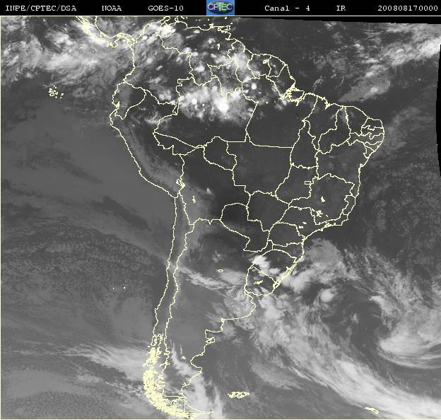 Tempestades no Rio Grande do Sul (16 e 17 de agosto de 2008) A chuva e o vento que atingiram o Estado do Rio Grande do Sul (RS), durante a tarde e a noite de sábado (16) e a madrugada de domingo (17)