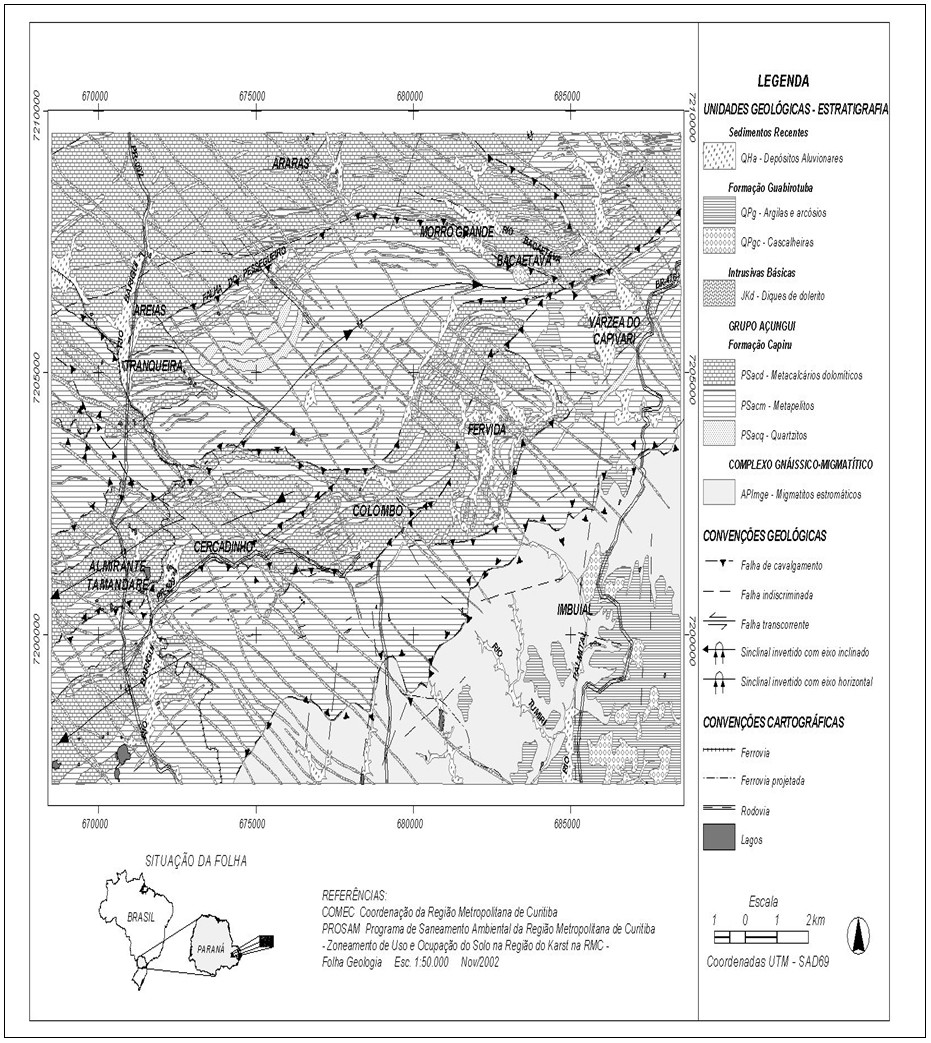 COMPARTIMENTAÇÃO HIDROGEOLÓGIA DO AQÜÍFERO CÁRSTICO pesquisas mundiais, devido a grande potencialidade rochas carbonatadas tem origem nos