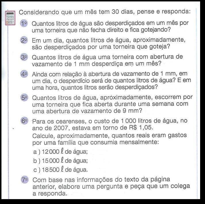 Figura 6. Texto da atividade aplicada ao 5º ano do Ensino Fundamental.