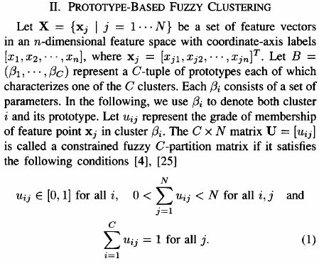 Fuzzy C-Means Diferente do K-means no sentido de que cada