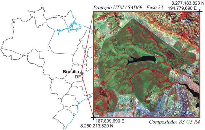 e preservada (Ferreira et al., 2007). As classes consideradas neste trabalho foram: campo limpo, campo sujo, campo Cerrado, Cerrado sensu-stricto, e mata de galeria.